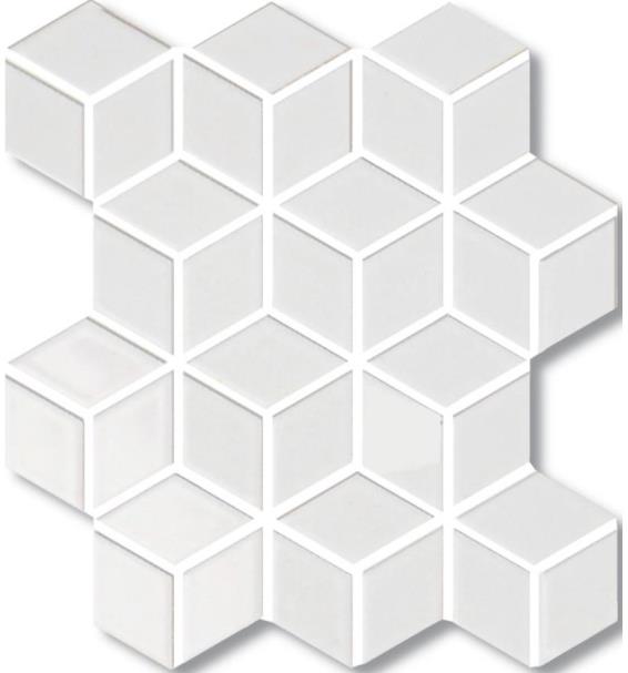 BLANCO WHITE MATT 3D-CUBE VILLAGE