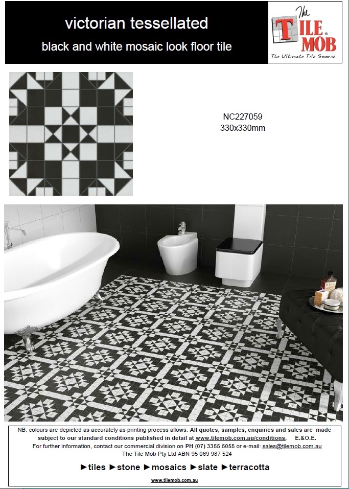 New In Range Latest Tile S The Mob Victorian Tesated Mosaic Effect Tile