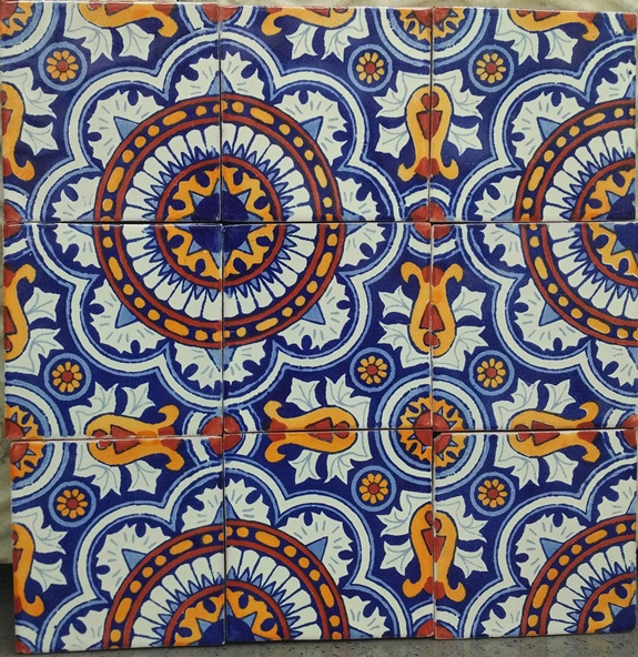 REGAL ON WHITE GLOSS TALAVERA TILE