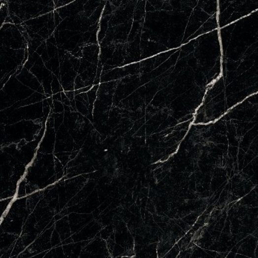 NERO-MARQUINA POLISHED MARBLE LOOK ELEGANT PORCELAIN TILE