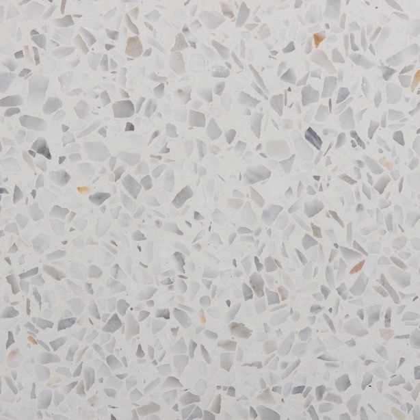 BIANCO WHITE PICCOLO HONED ROMA TERRAZZO