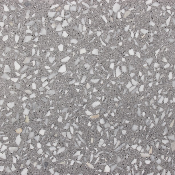 CASTELLO SHELL GREY HONED ROMA TERRAZZO TILE