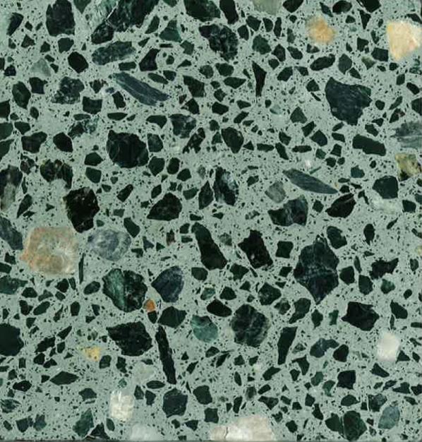 GREEN HONED TERRAZZO