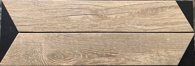 BLONDE-OAK MATT CHEVRON GROVEWOOD