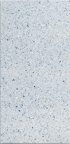 AZURE-BLUE MATT SMALL PORCELAIN CHIP TERRAZZO TILE
