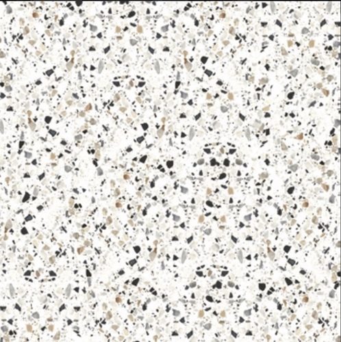 WHITE MATT TERRAZZO LOOK PORCELIAN TILE