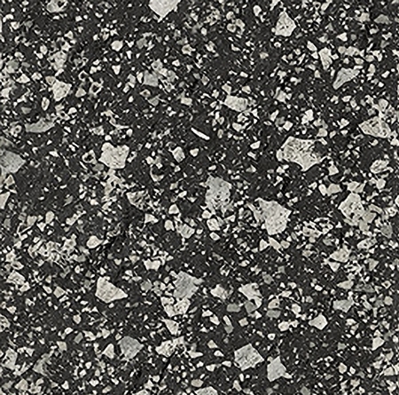 BLACK-GREY MATT LARGE PORCELAIN CHIP TERRAZZO STYLE TILE