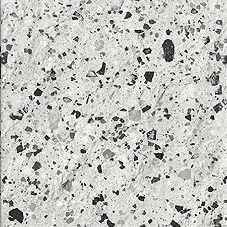 SILVER-GREY MATT LARGE PORCELAIN CHIP TERRAZZO TILE