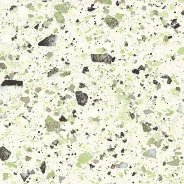 MINT-GREEN MATT LARGE PORCELAIN CHIP TERRAZZO TILE