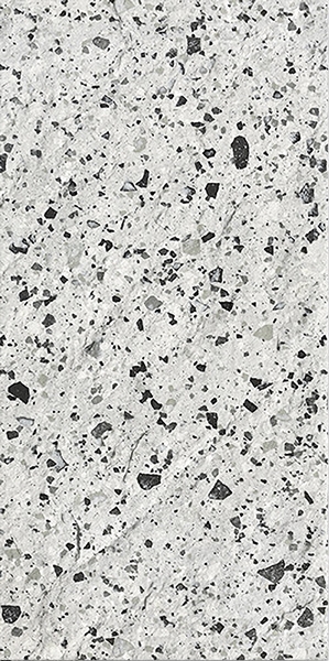 SILVER-GREY OUTDOOR LARGE PORCELAIN CHIP TERRAZZO TILE
