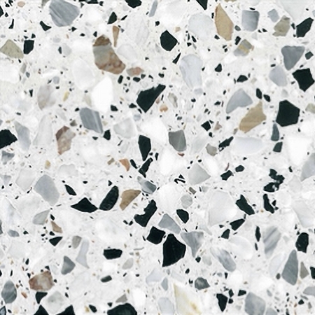 WHITE HONED ROMA TERRAZZO TILE