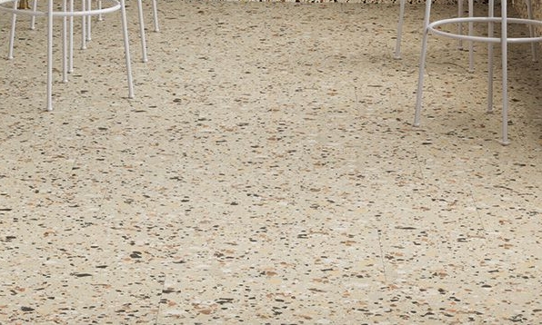 BEIGE MATT LARGE PORCELAIN CHIP TERRAZZO STYLE TILE