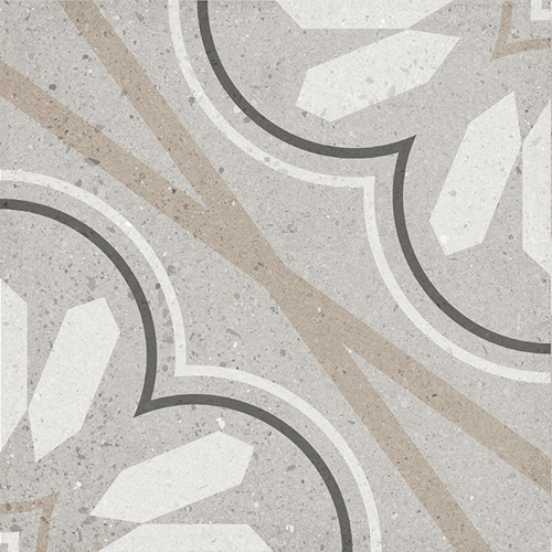 CLOVER LEAF MATT SHADED ENCAUSTIC & TERRAZZO LOOK TILE