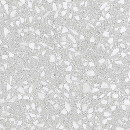 LIGHT GREY MATT TERRAZZO LOOK PORCELAIN TILE