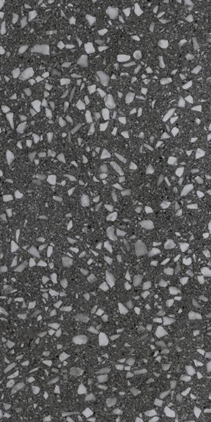 DARK GREY MATT TERRAZZO LOOK PORCELAIN TILE