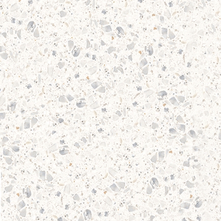 WHITE-GREY MATT TERRAZZO LOOK PORCELAIN TILE