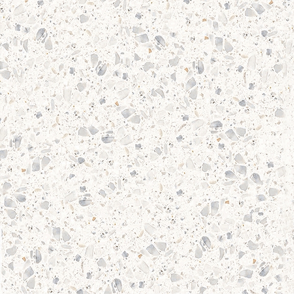 WHITE-GREY MATT TERRAZZO LOOK PORCELAIN TILE