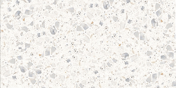 WHITE-GREY GRIP TERRAZZO LOOK PORCELAIN TILE