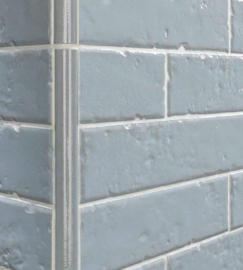 BLUE GREEN GLOSS SUBWAY TILE