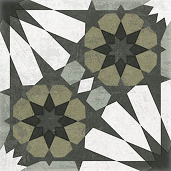 SHIRE GREEN MATT RAPIDO ARTISAN ENCAUSTIC LOOK TILE