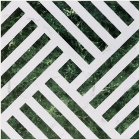 GREEN/WHITE MATT PORCELAIN TILE