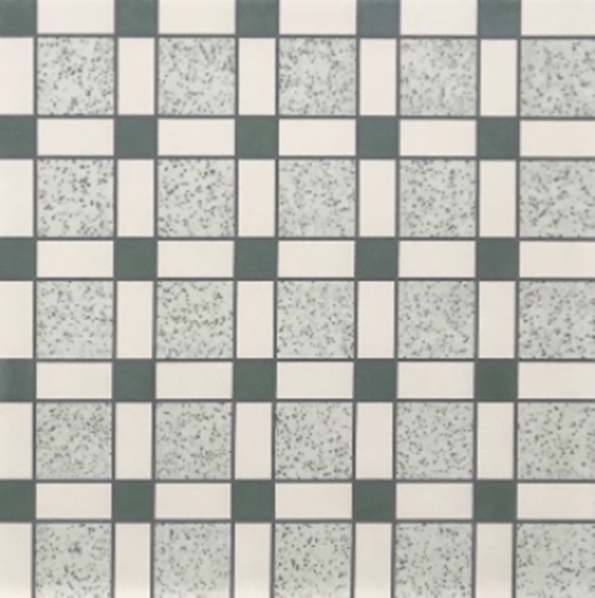 GREEN SQUARES MATT PORCELIAN TILE