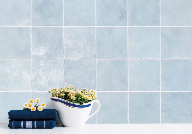 BLUE AGED LOOK TILE