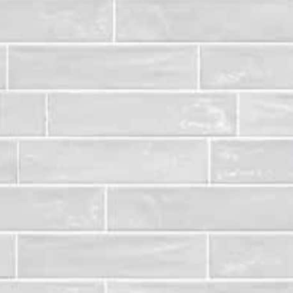 WHITE VARIEGATED TONES GLOSS SUBWAY TILE