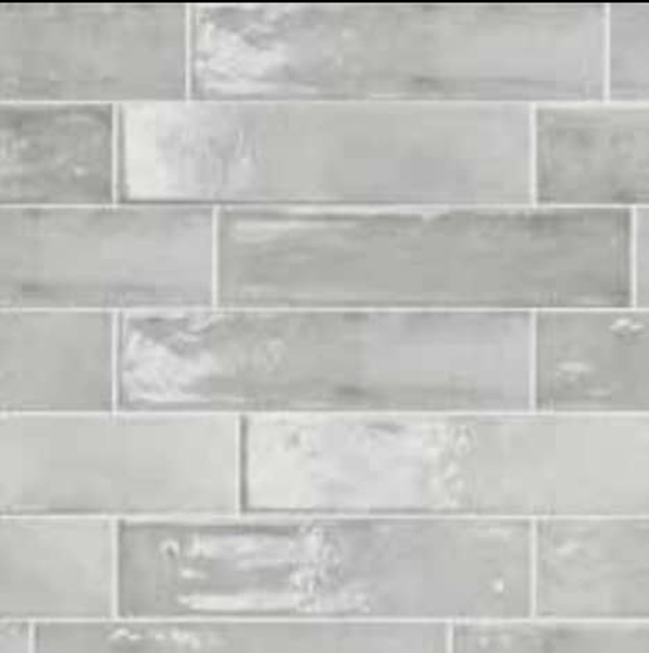 GREY VARIEGATED TONES GLOSS SUBWAY TILE