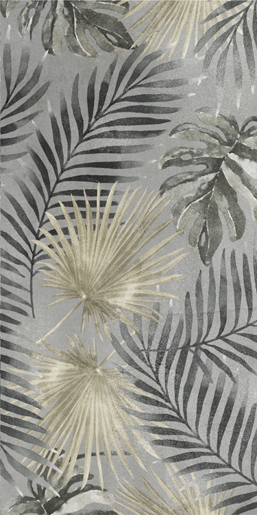 BEIGE GREY TROPICAL FERNS MATT DECOR