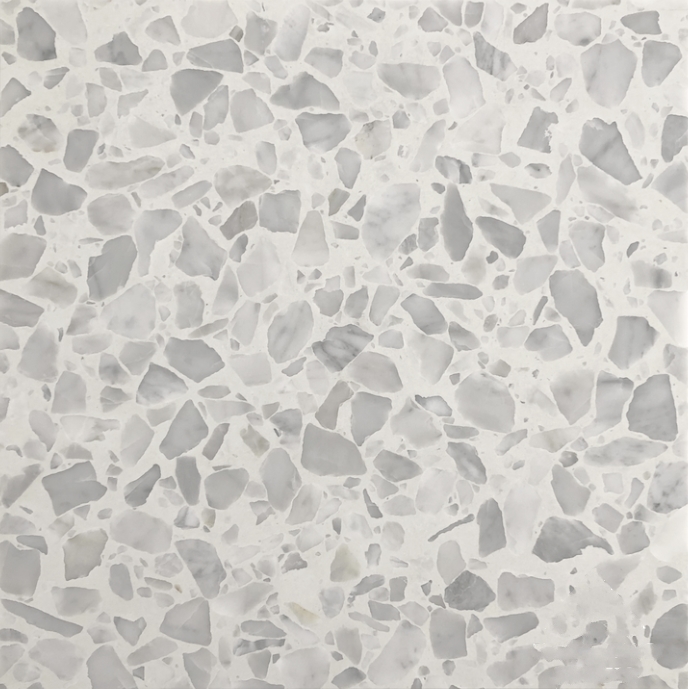 BIANCO HONED ROMA TERRAZZO TILE