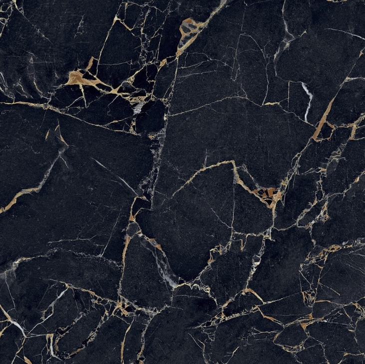 BLACK GOLD MARBLE LOOK MATT TILE