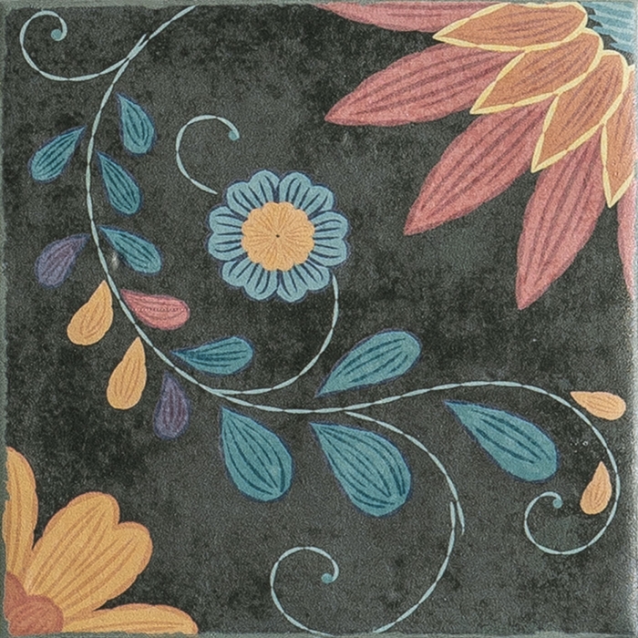 FLOWERS MATT TALAVERA STYLE TILE