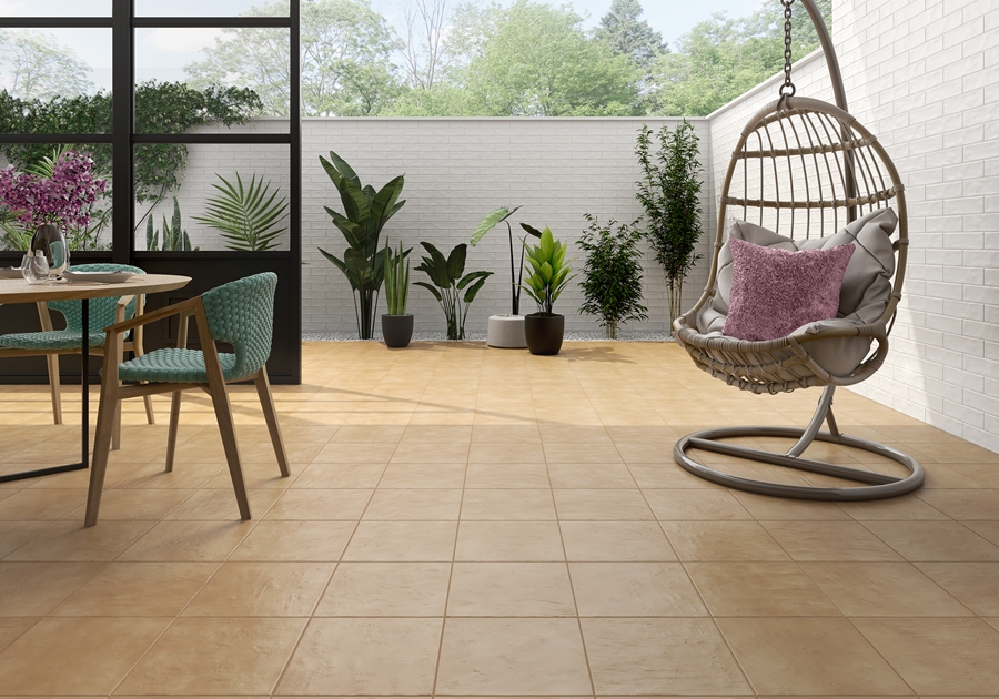 MID RED TERRA IN/OUT TERRACOTTA LOOK PORCELAIN TILE