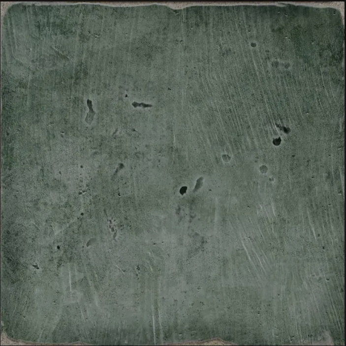 GREEN MATT ENCAUSTIC LOOK TILE