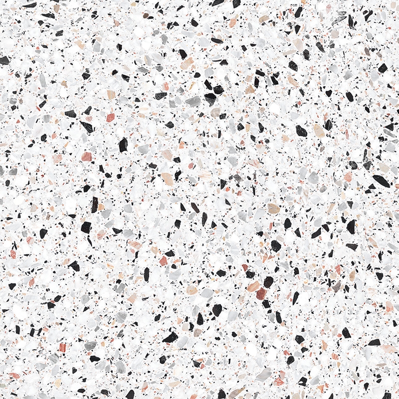 WHITE MATT TERRAZZO LOOK PORCELAIN