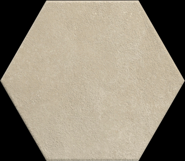 WHEAT BEIGE MATT HEX TILE