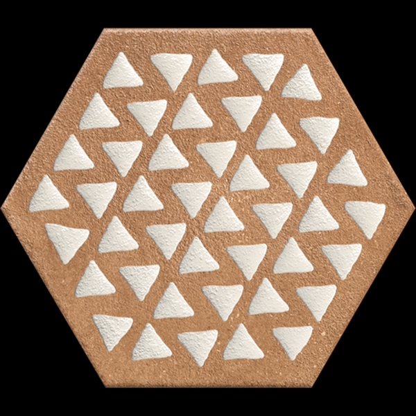 COTT MATT PATTERNED 3D HEX PORCELAIN TILE