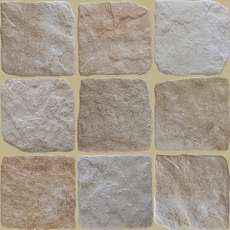 BEIGE GRIP COBBLESTONE LOOK PORCELAIN TILE