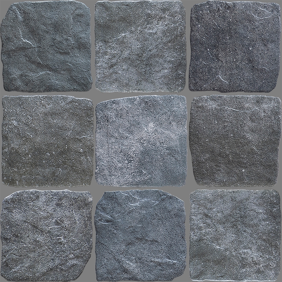 DARK GREY GRIP COBBLESTONE LOOK PORCELAIN TILE