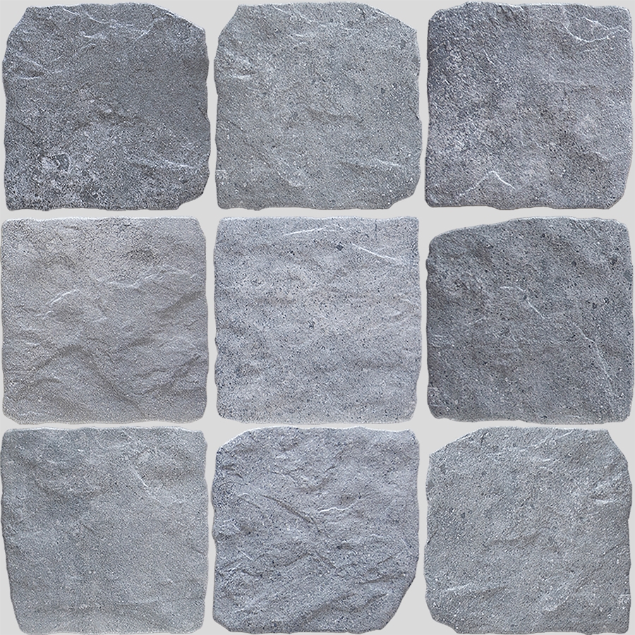 LIGHT GREY GRIP COBBLESTONE LOOK PORCELAIN TILE