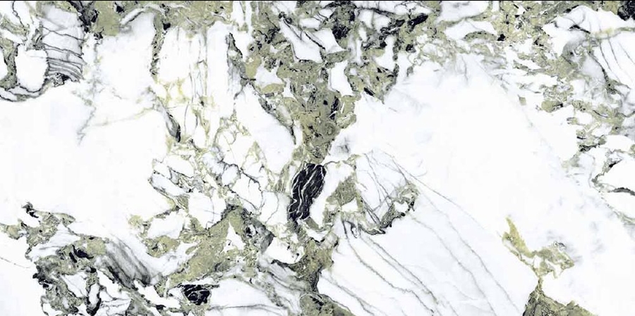 GREEN JADE MATT 3D FINISH MARBLE LOOK PORCELAIN TILE