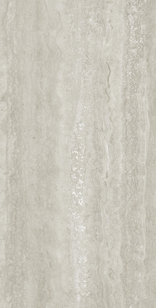 LIGHT GREY VEIN CUT TRAVERTINE LOOK IN/OUT PORCELAIN TILE
