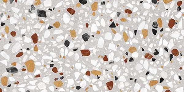 MULTICOLOUR MATT TERRAZZO LOOK PORCELIAN TILE