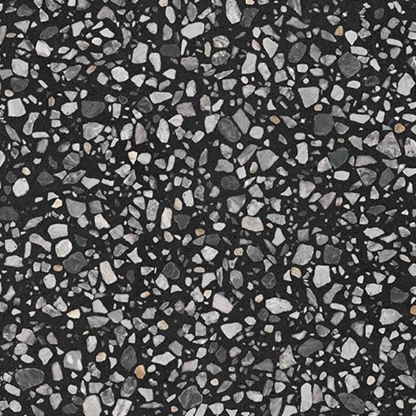 BLACK MULTI MATT TERRAZZO LOOK PORCELIAN TILE