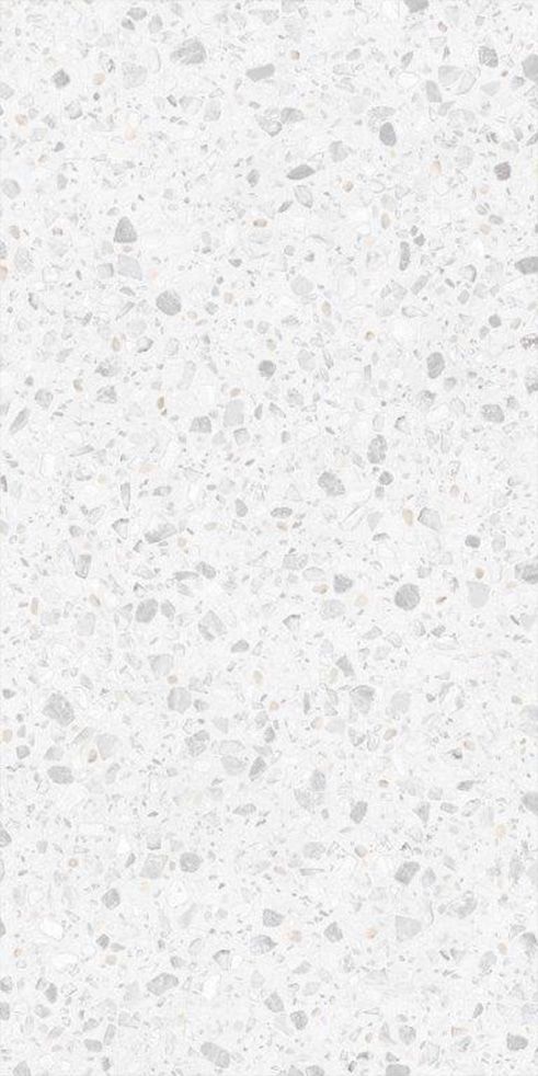 WHITE MATT TERRAZZO LOOK PORCELIAN TILE