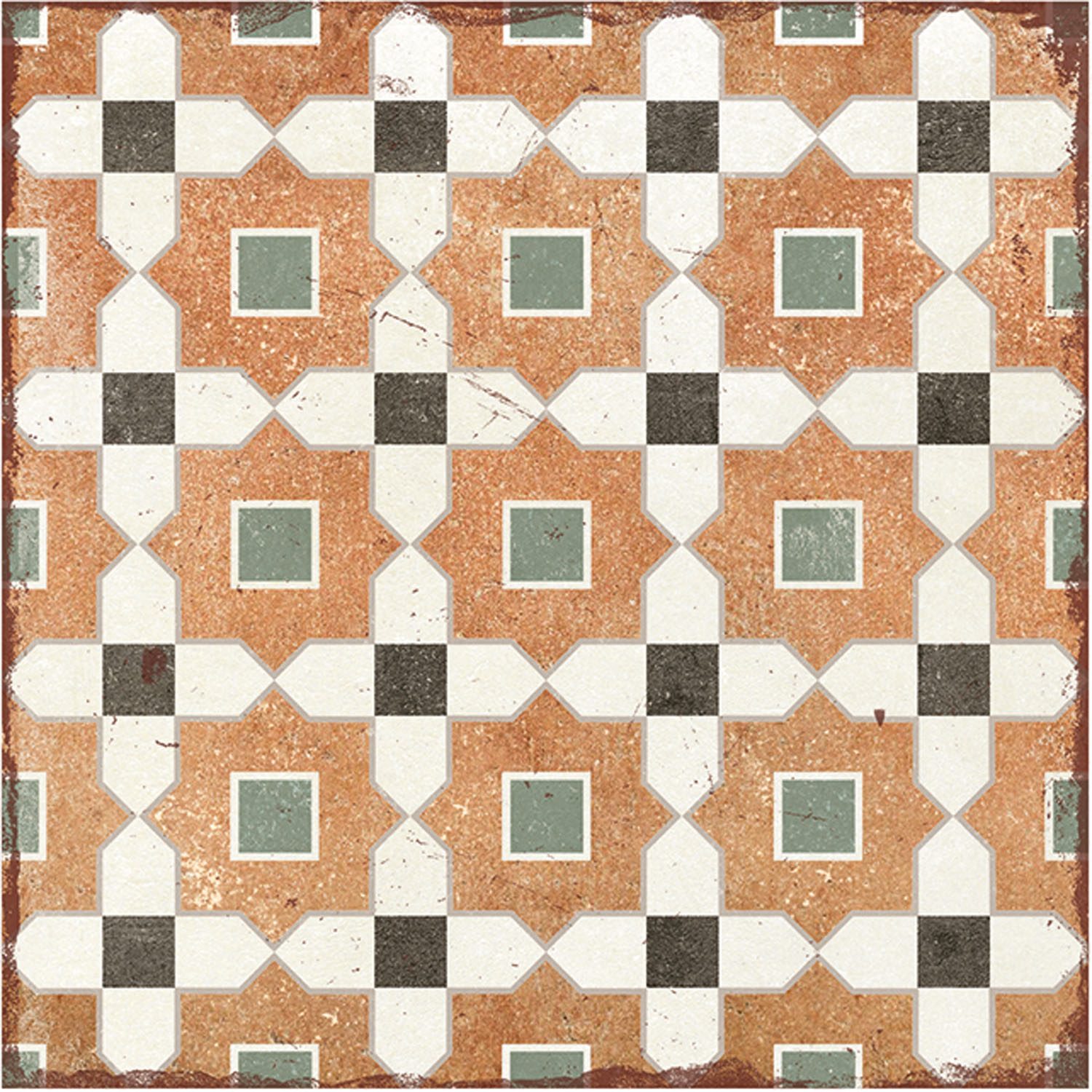 MULTI COLOUR MATT TERRACOTTA STYLE TILE