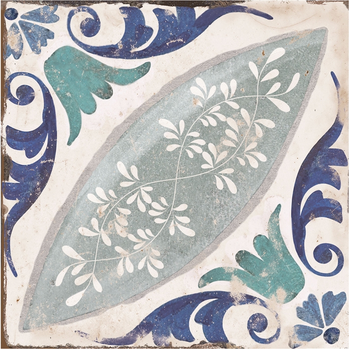 MULTI COLOUR MATT ENCAUSTIC STYLE TILE