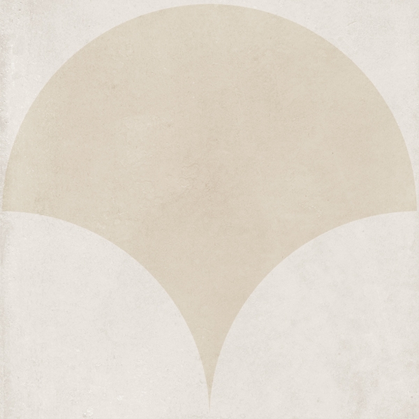 BEIGE MATT FISHSCALE DECOR TILE