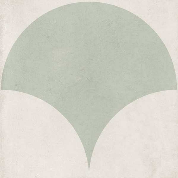 GREEN MATT FISHSCALE DECOR TILE